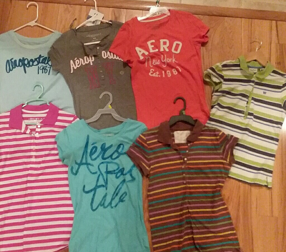 Lot of 3 Aeropostale women's short sleeve shirts